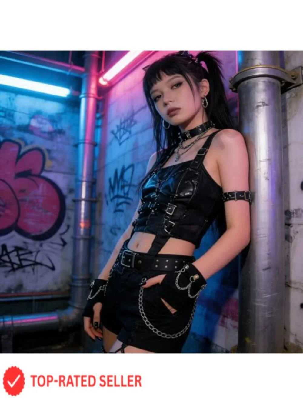 N/A edgy fingerless